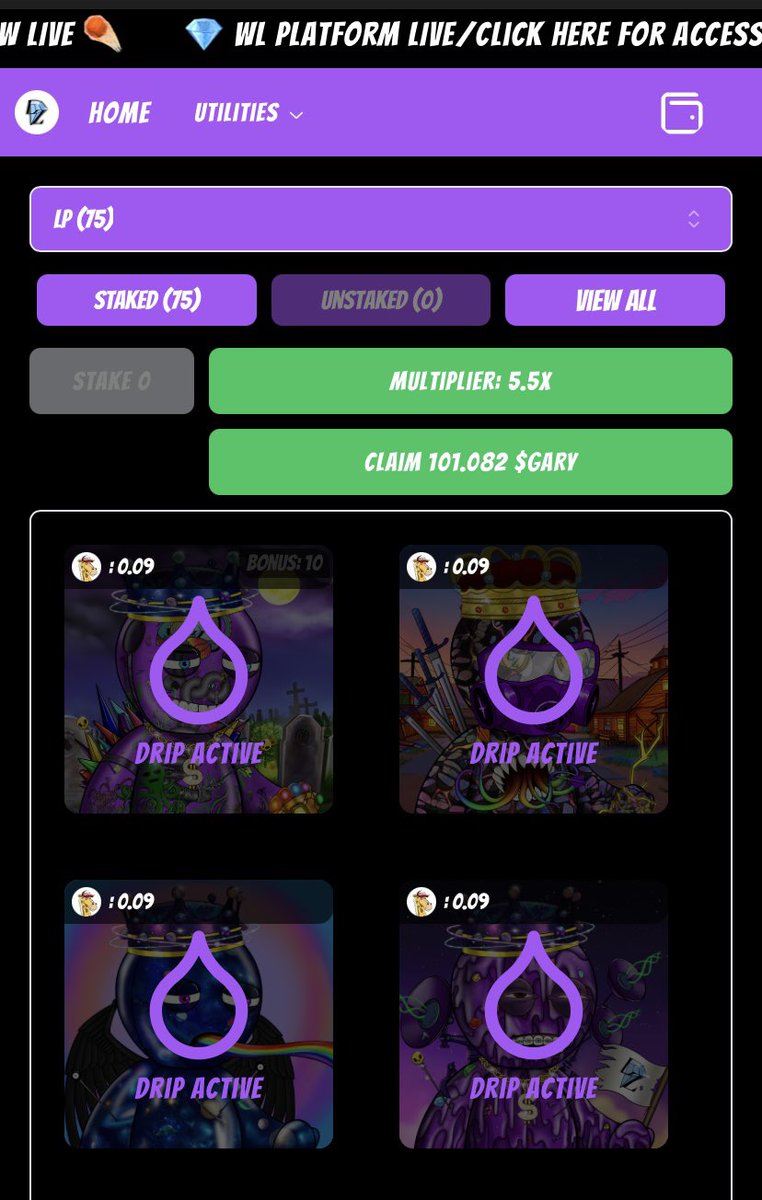 Crown dao rewarding holders like no other I’ve seen in the space, less than halfway through this drip staking period and already over 100 plus $Gary token. <a href="/LunardollzNft/">✨The LunarVerse ☄️</a> is the top hidden gem in the Solana ecosystem without a doubt!!