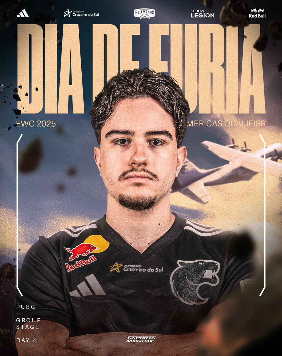 COMEÇA AGORA o segundo dia da fase final do qualificatório! 

A #FURIAPUBG segue em busca do topo da tabela, e consequentemente, da vaga da #EsportsWorldCup!
🟣/smirzera