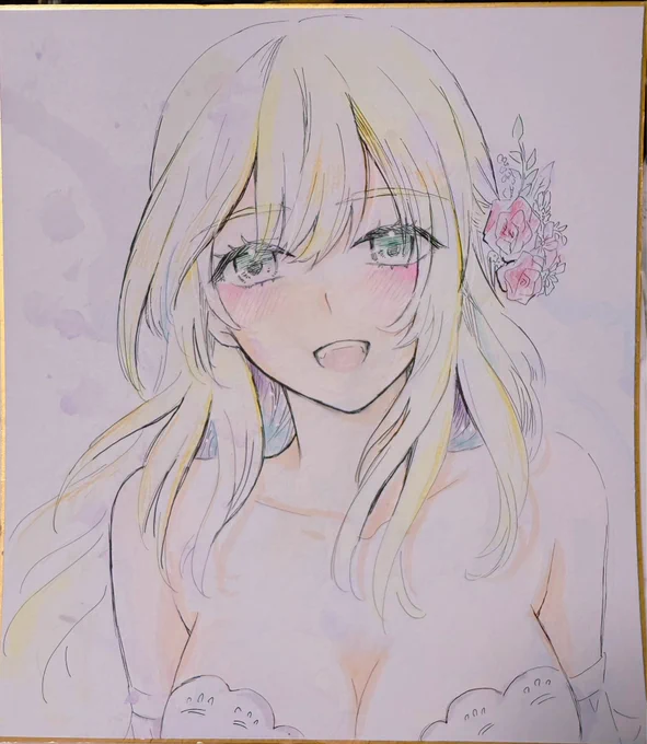 愛宕さん色紙です! 今回は時間なくて大中小一枚づつです