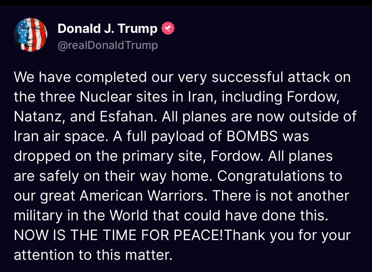 MazeLove14's tweet photo. AMERICA BOMBED IRAN! https://t.co/k3MoFucaMZ