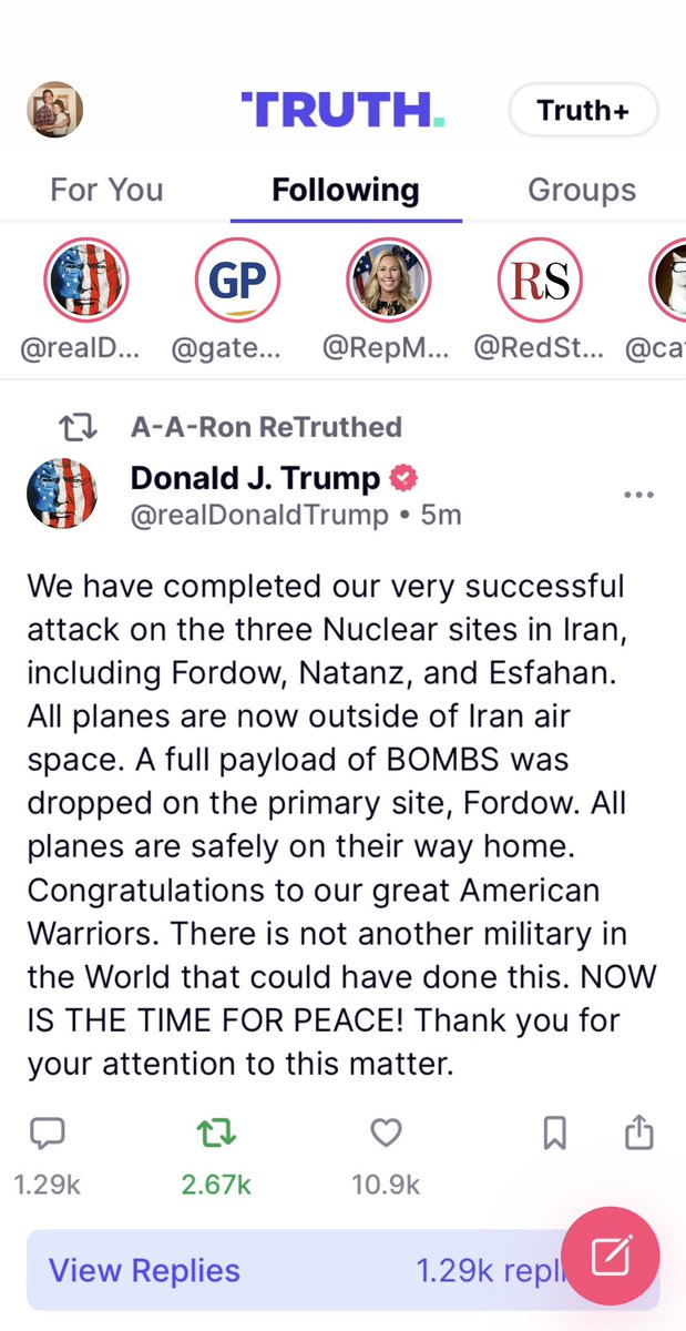 This just happened….