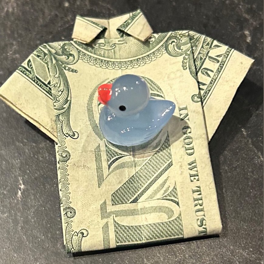 This is what we mean when we say tip your bartender thanks to the mystery guest who left us this 👕🐤
