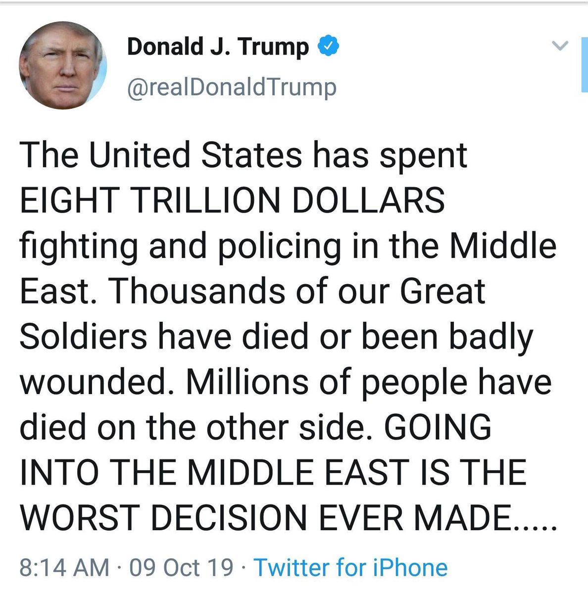 <a href="/realDonaldTrump/">Donald J. Trump</a> Remember that you said this: