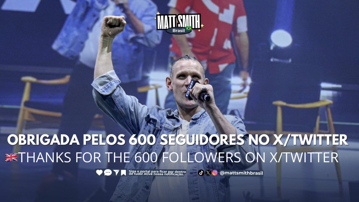 mattsmithbrazil's tweet photo. 🚨 Chegamos a 600 dragões aqui no X! 🐉
A #SmithNation está crescendo — e isso é só o começo! 💥

Cada um de vocês faz parte da Matt Smith Brasil 💖
Somos imensamente gratas por todo o apoio, curtidas, RTs e carinho diário! 🙌

Quer ver ainda mais? 👀
Corre pro nosso Instagram 📲 e descubra os conteúdos exclusivos que só postamos por lá! 🔥

🔗 https://t.co/TWftmNbPCs | #mattsmith #smithers #smithnation