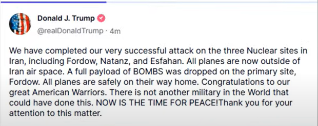 Whelp! Looks like #America has entered the chat. #Iran #Isreal #DonaldTrump