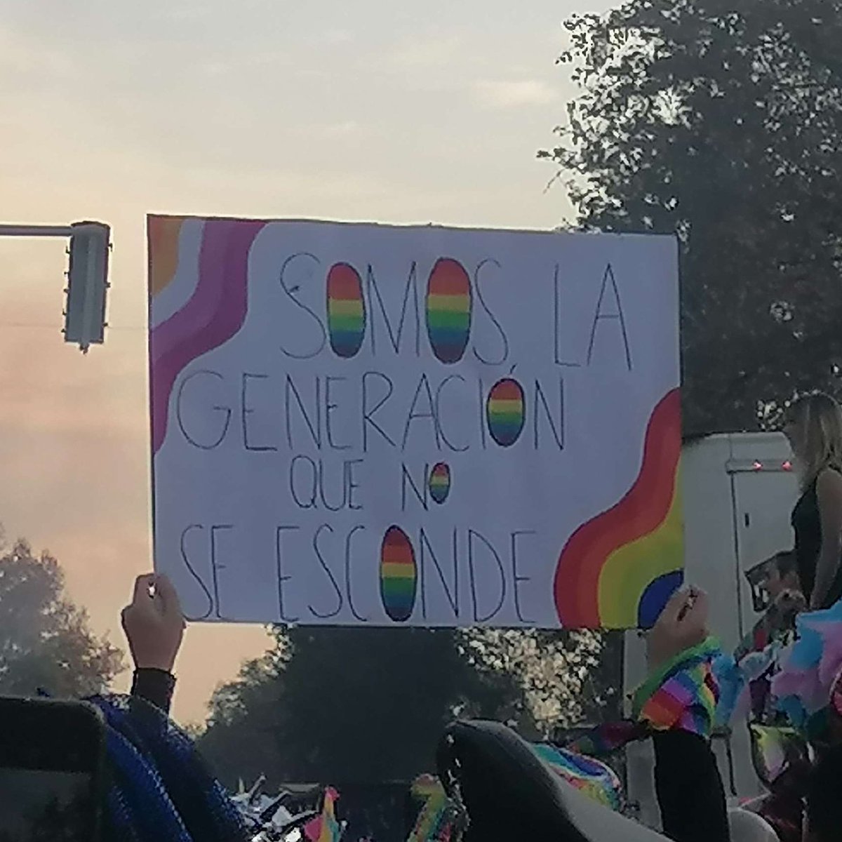 "We are the generation that doesn't hide" 🏳️‍🌈💜
Out there supporting the community with a lot of love and dedication. Thank you very much!