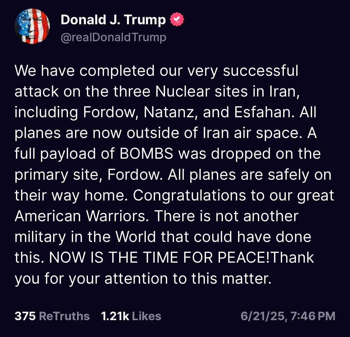 US has attacked Iran’s nuclear facilities