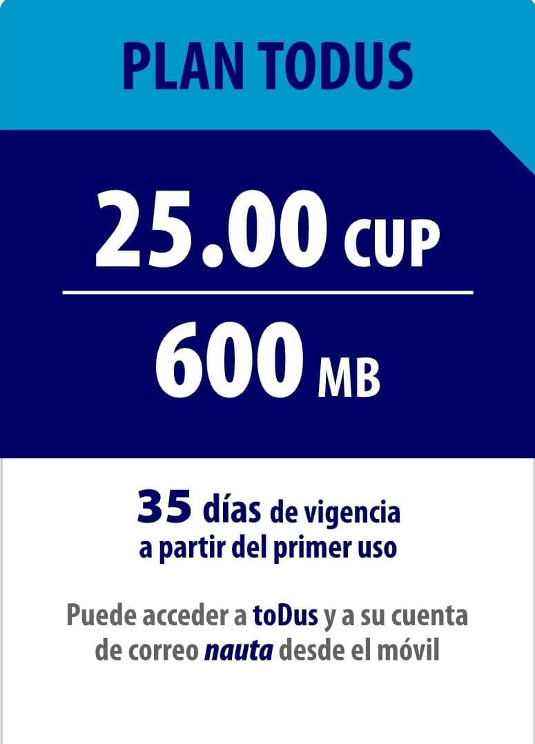Recarga en segundos!!!
Plan TODUS por 35 días de vigencia desde el primer uso.
#EtecsaConCuba 
#ArtemisaJuntosSomosMas