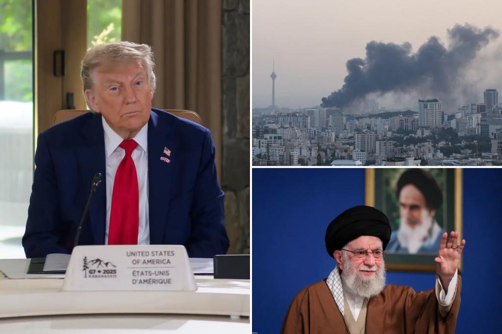 nypost's tweet photo. US launches strikes on Iran, joining forces with Israel days after Trump’s Tehran warning https://t.co/D939rDAv5l https://t.co/I2Cd26GJ7f