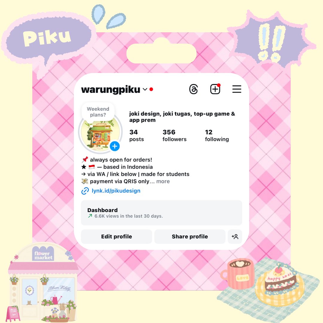 pikuhomie's tweet photo. Cari info joki poster atau infografis? Piku hadir nih buat bantu! 👩🏻‍🎨 Fresh grad S.Ds, mantan anak DKV yang udah sering bikin tugas &amp; lomba 🐈🍎

wa di bio #jokimatkul #jokitugas #zonauang #zonajajan #jokifeedig #jokiinfografis #jokiposter #jokippt #jokitwibbon #jokipamflet https://t.co/PzvWi2BQVp