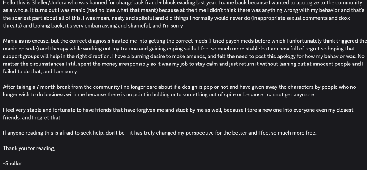 shellteller's tweet image. This is what I posted to Tumblr, but here's my last statement to this matter