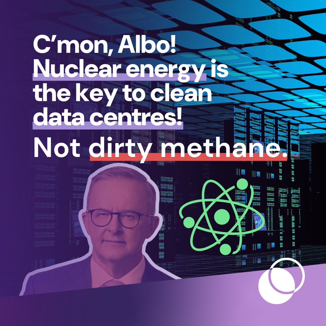 WePlanetAus's tweet image. Data centres are power hungry, and they require firm, reliable 24/7 power.
That’s why major tech companies, including Microsoft, Apple and Amazon, are investing in nuclear energy to power their data centres reliably.
Without the firm baseload power of nuclear energy, tech…