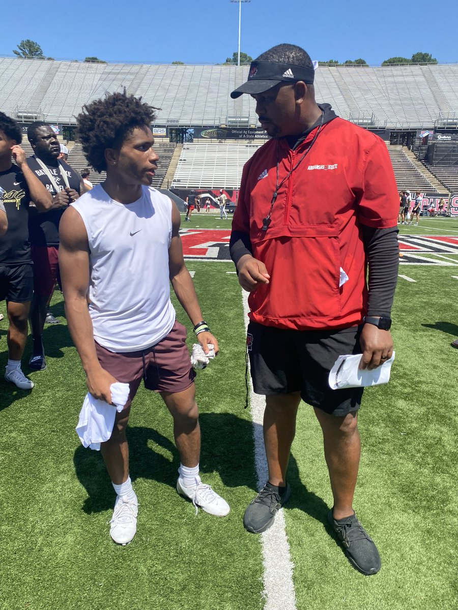 Bre’lan Criswell (@brelancriswell2) on Twitter photo Great day at Astate Camp today!! Thank you coaches for helping me get better today. <a href="/CoachLovings/">Marquase Lovings</a> Great day at Astate Camp today!! Thank you coaches for helping me get better today. <a href="/CoachLovings/">Marquase Lovings</a>