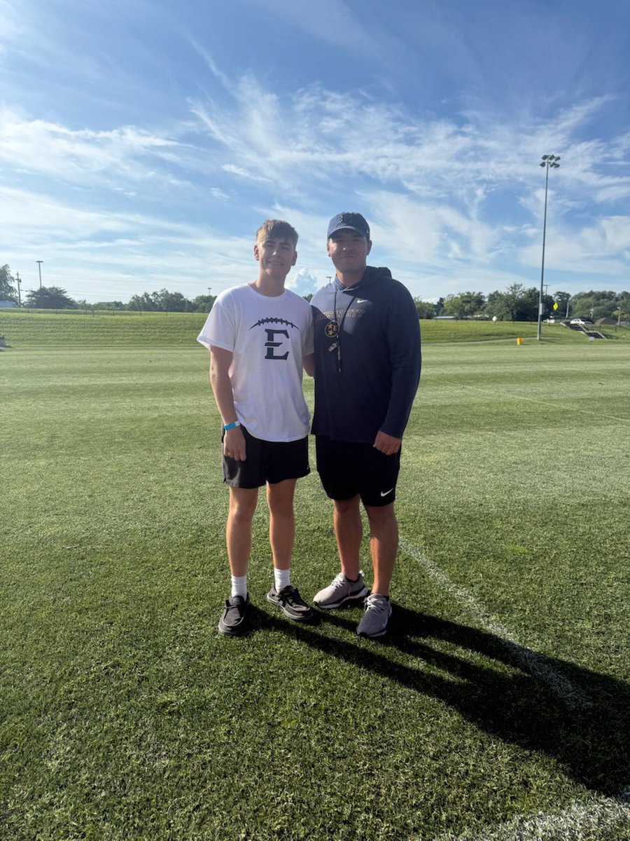 Thank you <a href="/CoachPotter_/">Paul Potter</a> for an amazing day at <a href="/ETSUFootball/">ETSU Football</a> camp.