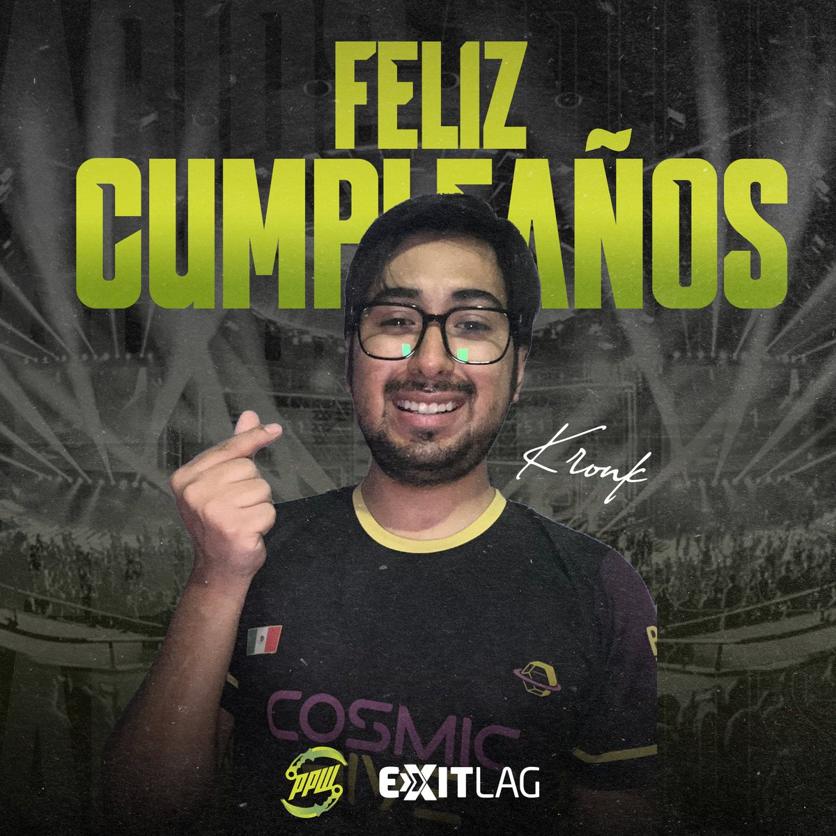 ¡Feliz cumpleaños, <a href="/KronkCast/">Cosmic/PPW| Kronk</a> ! 🎉
Hoy celebramos a alguien que no solo aporta ideas increíbles al equipo, sino que también trabaja con dedicación, iniciativa y siempre con la mejor disposición. 

Tu creatividad y ganas de mejorar constantemente nos inspiran, y tu apertura a