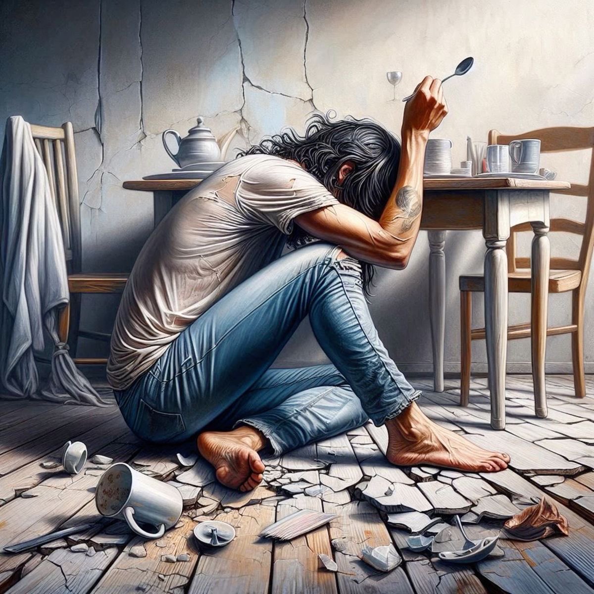 قال :     ( انتي كنز ) . 
ودفنها !!