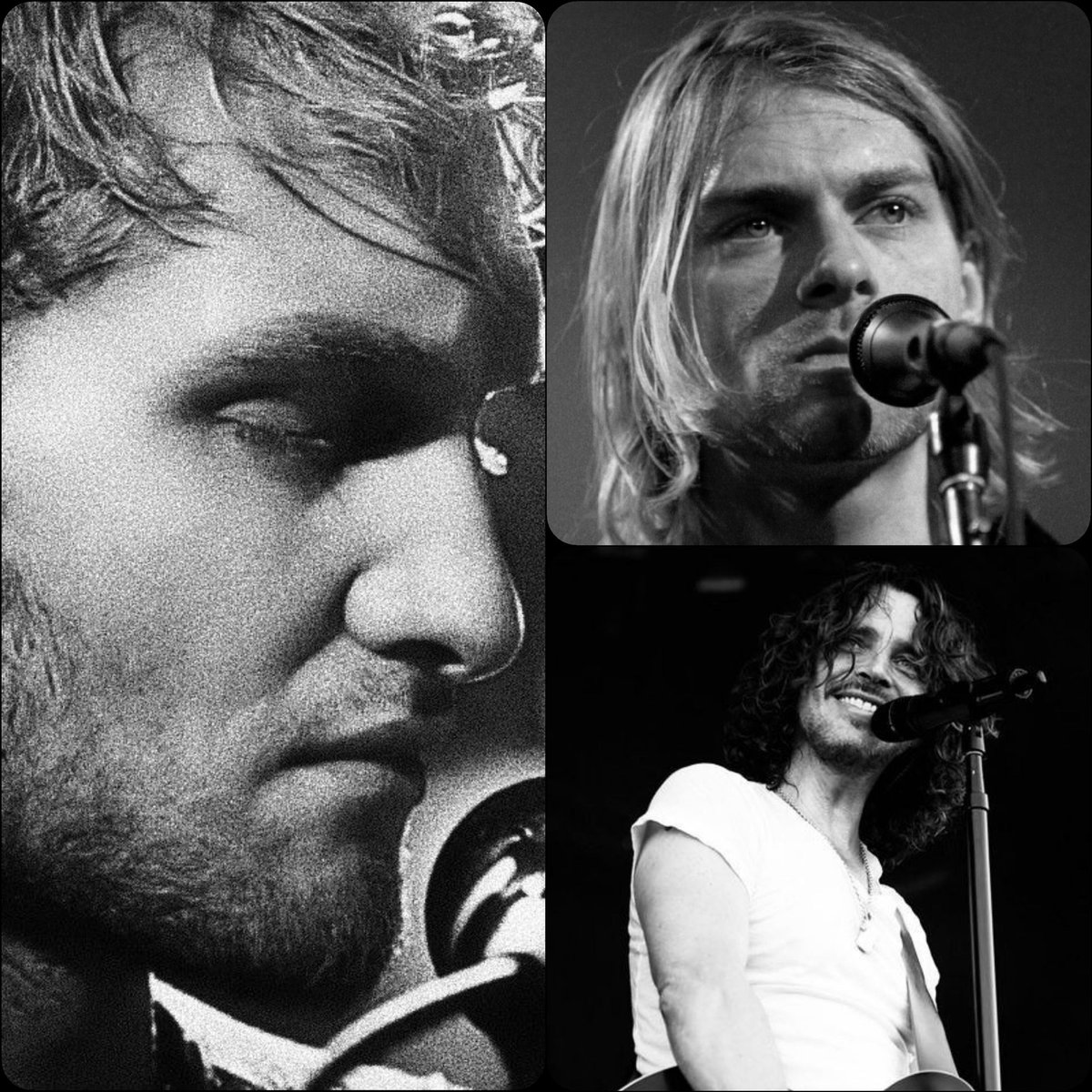 SexxxoSentido's tweet image. Layne S.
Cobain y
Cornell...
Aunque el tiempo los lleve, 
no mueren jamás.
Sus voces resuenan
intactas y eternas
como latidos que desgarran
en nuestro corazón. 
Siguen en el recuerdo
cantando su inmortal canción 🖤

#ApetitoTextual &amp;amp;Musical