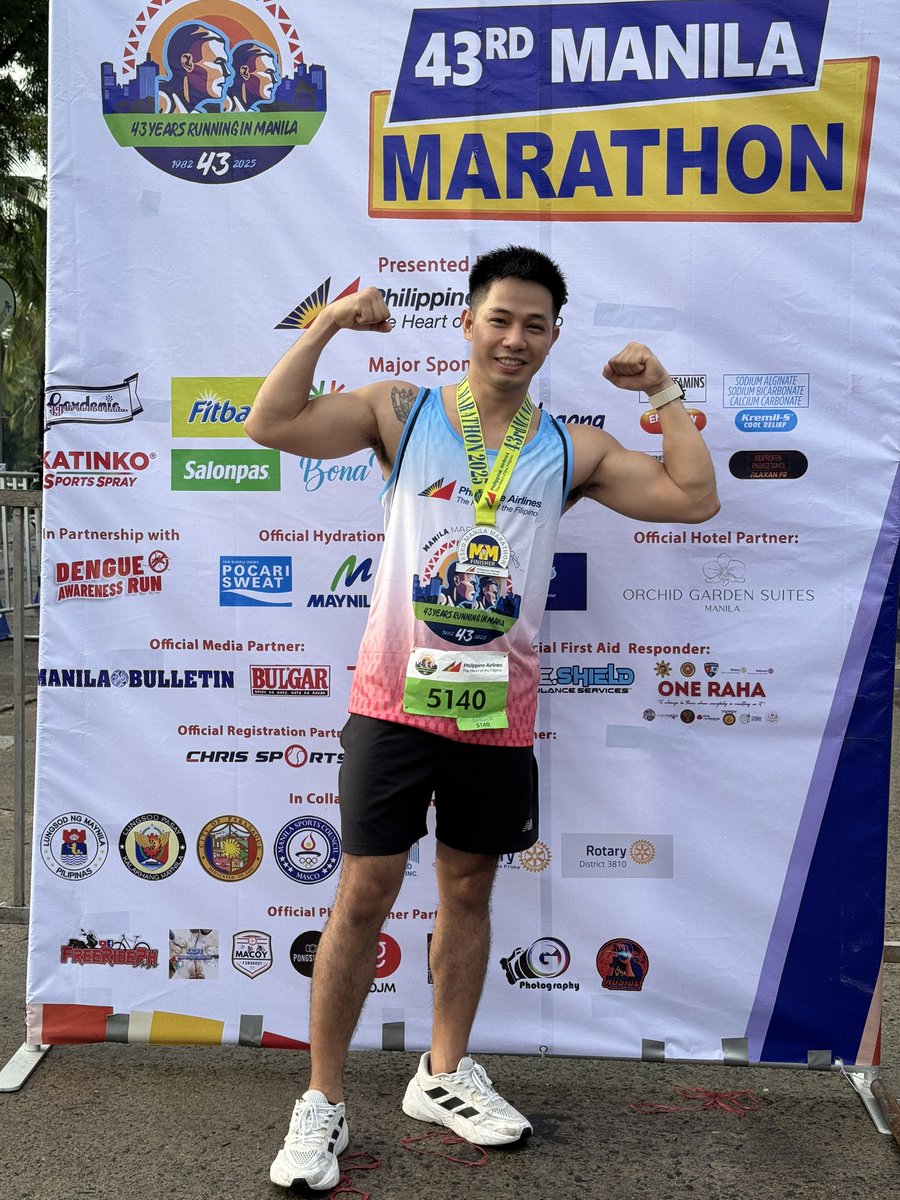 jickson0326's tweet image. Kahit umulan, go lang! ☔🔥
43rd Philippine Airlines Manila Marathon 2025 🏁
Kakaibang saya, kakaibang pagod—pero worth it!

#RunnerLife #PALMarathon2025 #LabanLang #RainOrShineRun #MarathonGoals #SarapSaFinishLine