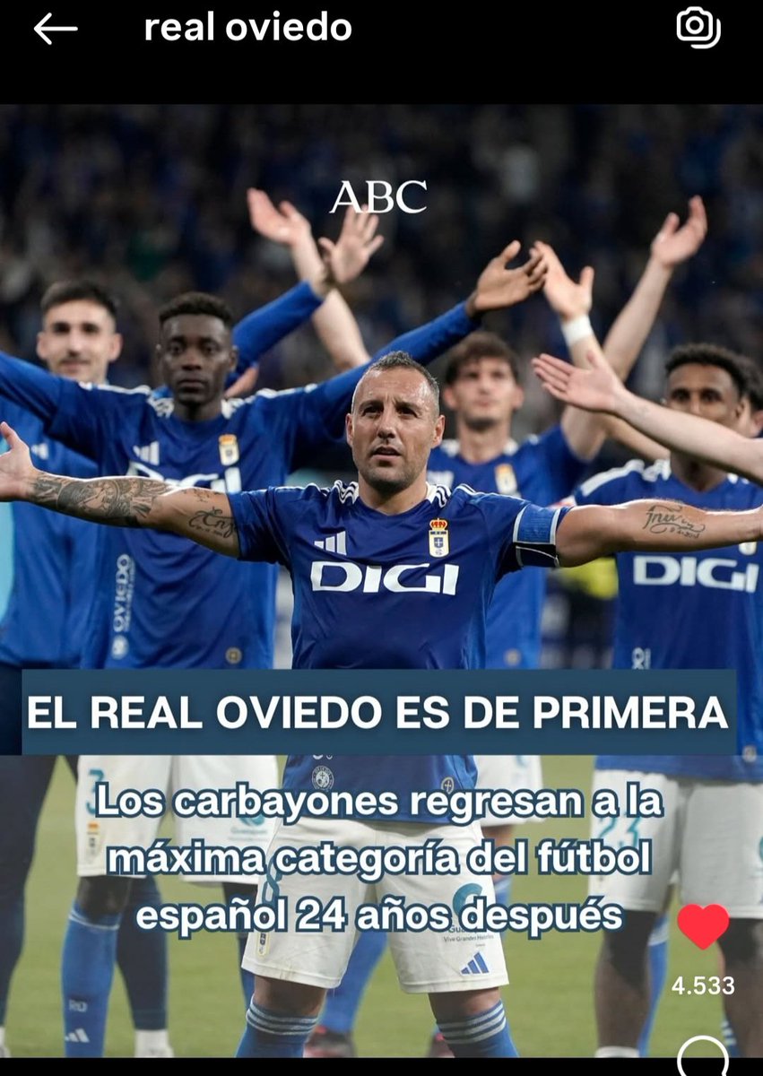 Armando_lineup (@armandolineup) on Twitter photo Q alegría verte de nuevo <a href="/RealOviedo/">Real Oviedo</a> x primera felicidades a todos los oviedistas. 🥳
#HalaOviedo #Asturias
<a href="/marcoslopez/">Marcos López</a> <a href="/oviedismo/">Oviedismo</a> <a href="/escorial_alvaro/">Álvaro Escorial</a> <a href="/LaLiga/">LALIGA</a> <a href="/AndreyLunin13/">Andrey Lunin</a> Q alegría verte de nuevo <a href="/RealOviedo/">Real Oviedo</a> x primera felicidades a todos los oviedistas. 🥳
#HalaOviedo #Asturias
<a href="/marcoslopez/">Marcos López</a> <a href="/oviedismo/">Oviedismo</a> <a href="/escorial_alvaro/">Álvaro Escorial</a> <a href="/LaLiga/">LALIGA</a> <a href="/AndreyLunin13/">Andrey Lunin</a>
