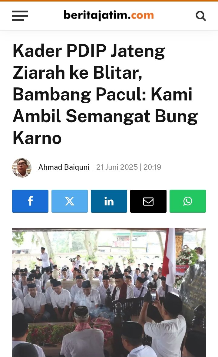 ๐ฎ๐ฉ Yanti ๐ฎ๐ฉ (@ds_yantie) on Twitter photo Jateng ini dikenal karena kekompakan dan kesolidannya. Ziarah ke Makam Bung Karno ini sekaligus menjadi pembuktiannya karena diikuti oleh delegasi kader <a href="/PDI_Perjuangan/">PDI Perjuangan</a> dari seluruh daerah di Jawa Tengah. Jateng ini dikenal karena kekompakan dan kesolidannya. Ziarah ke Makam Bung Karno ini sekaligus menjadi pembuktiannya karena diikuti oleh delegasi kader <a href="/PDI_Perjuangan/">PDI Perjuangan</a> dari seluruh daerah di Jawa Tengah.