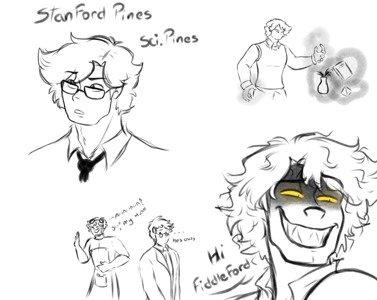 Nat_dark21's tweet photo. doodle I made when I didn't have internet  💔  
(my Ford from my AU Redemption )
#StanfordPines #GravityFalls #billford #BillCipher https://t.co/3ajl0B0EBt