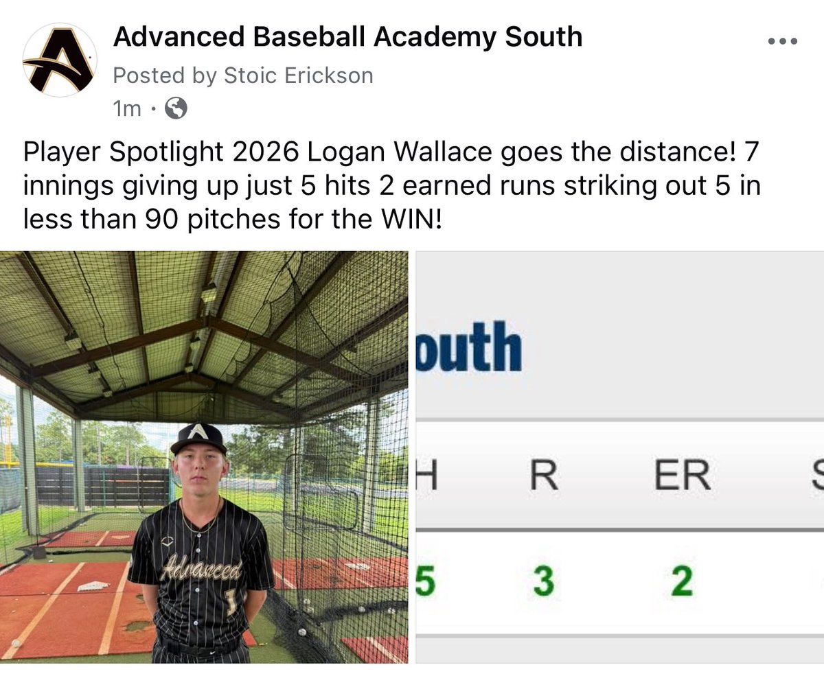 Advanced Baseball Academy South tweet media