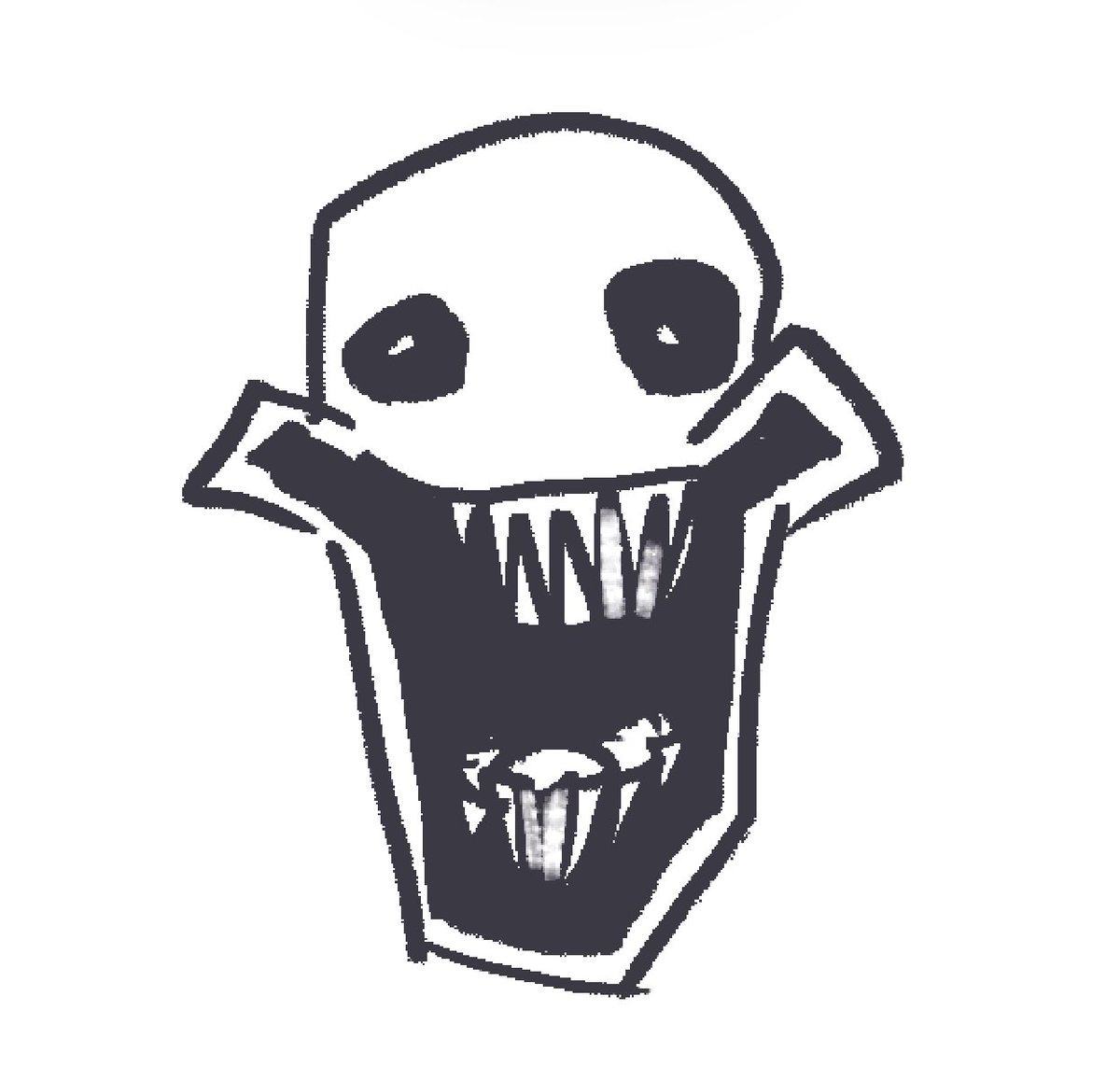 Shifumaster11's tweet image. Can fnf artists stop using the same smile when making horror characters