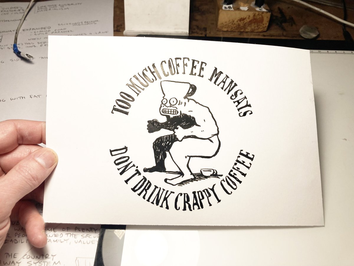 MuchCoffee's tweet image. DON&apos;T DRINK CRAPPY COFFEE! Buy the original drawing. etsy.com/listing/189286…