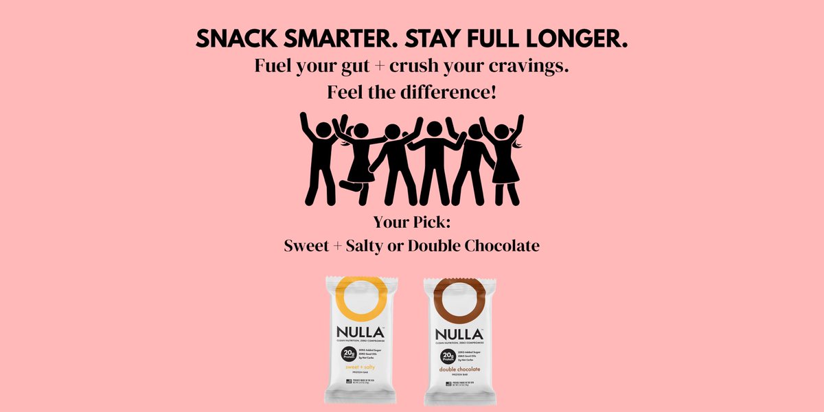 Most people don’t get enough fiber. That leads to bloating, cravings, and energy crashes.

The Nulla Bar helps by delivering 12g of gut-friendly fiber that supports digestion, keeps you full, and actually satisfies.

Upgrade your snack. Your gut will thank you.