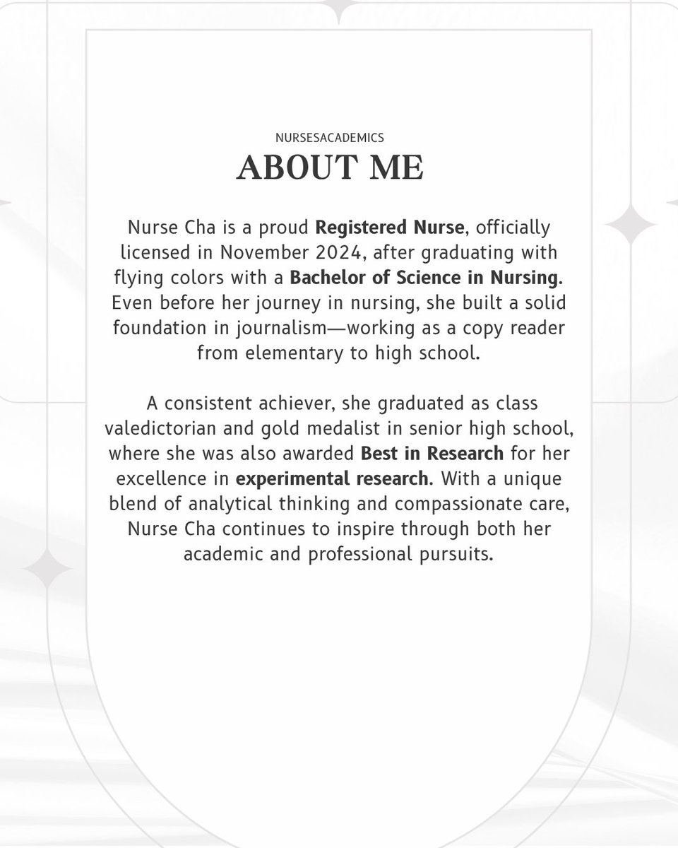 Cha — THESIS, NURSING, & STATISTICS tweet media