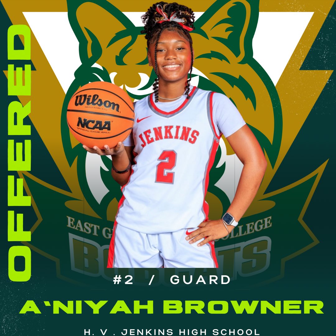 After a great conversation with Coach John Hines, I’m blessed to receive my first offer from East Georgia State College @eastgeorgiawbb ! I’m grateful for the opportunity to grow as a student athlete. #GoBobcats