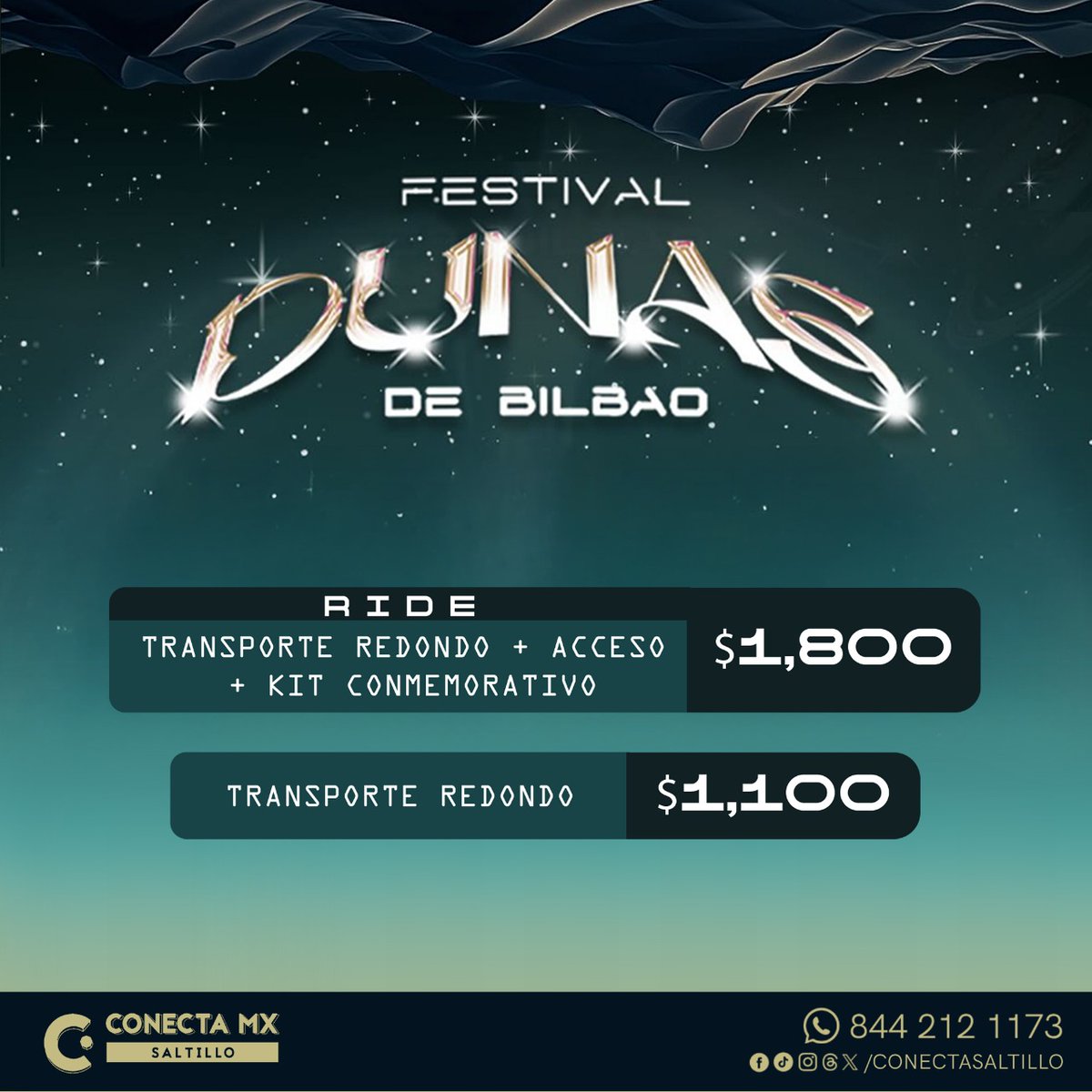 ConectaSaltillo's tweet photo. #RAVERS del mundo o #Saltillo Nos vamos a el Festival Dunas de Bilbao. 
 😎🔥

Separas con $500. 
Asegura tu lugar. pocos disponibles. ✨️ https://t.co/nq4jDvC6iu