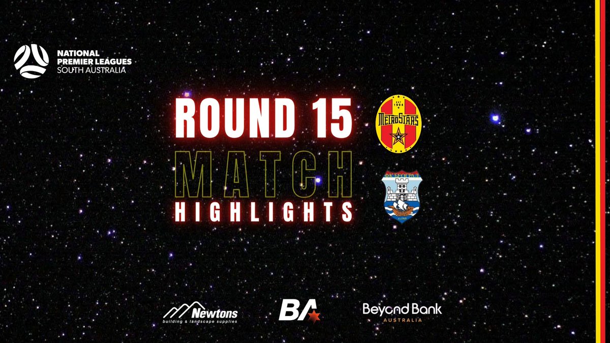 🔴🟡 𝐇𝐈𝐆𝐇𝐋𝐈𝐆𝐇𝐓𝐒 🟡🔴 

Check out the highlights from our Round 15 match against FK Beograd.

🎥 youtube.com/watch?v=GFx-nn…

#RAANPLSA #MetroStars