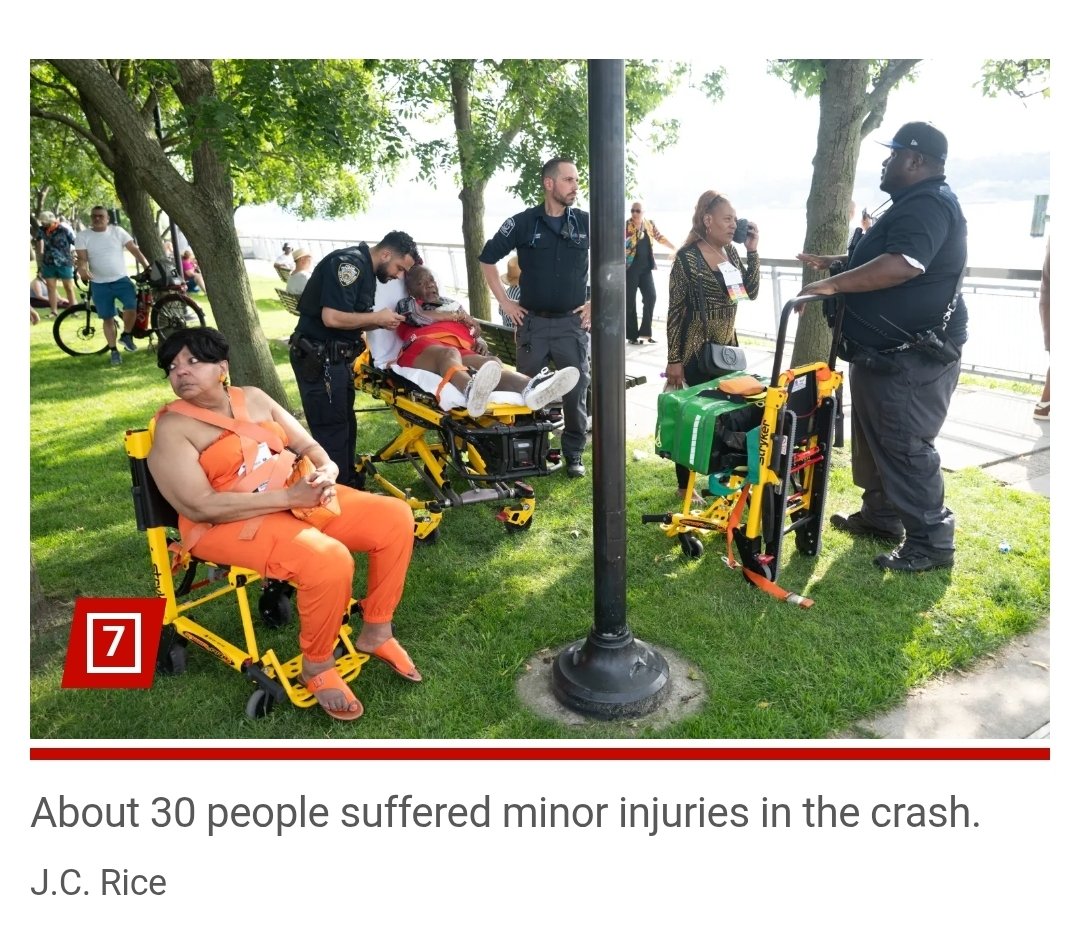 Many injured in NYC after large boat carrying 352 passengers crashes into Hudson River pier.
nypost.com/2025/06/21/us-…
"About 35 people suffered minor injuries"