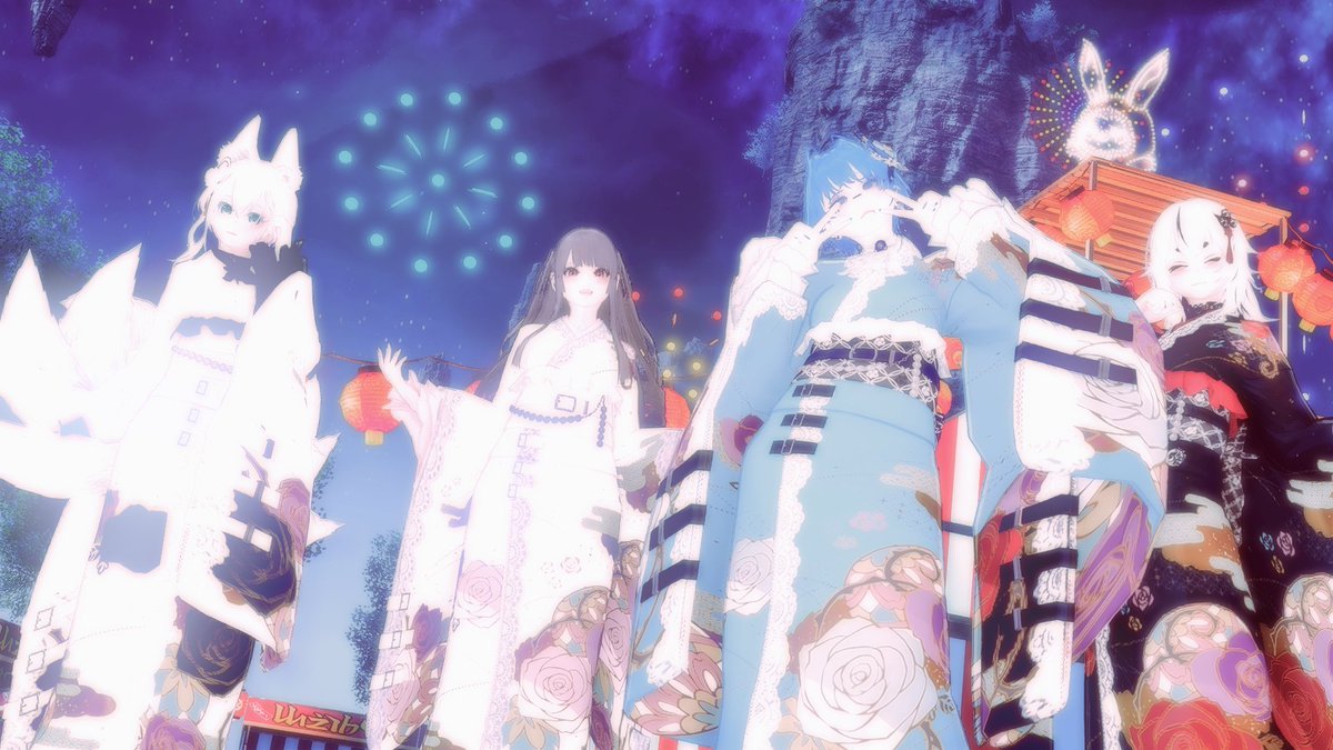 Pso2_aoi_yatu's tweet photo. おはようございます☀
チムメンと夏祭りss✧*｡٩(ˊωˋ*)و✧*｡
これもやみみに撮ってもらいました！とても綺麗だし楽しそうでいい✨

#アトリエカルディア https://t.co/sQ0Kv7zcX5