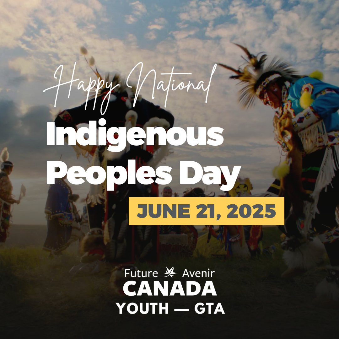 CFPYouthGTA's tweet image. Happy National Indigenous Peoples Day! Today, we celebrate the strength, culture, and contributions of First Nations, Inuit, and Métis peoples. Let’s honour their history, uplift Indigenous voices, and walk the path of truth and reconciliation together. #IndigenousPeoplesDay
