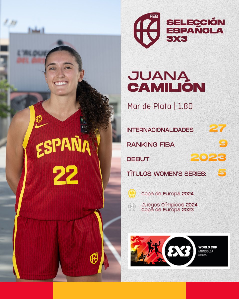 Un nuevo RETO para un cuarteto de 𝐇𝐈𝐒𝐓𝐎𝐑𝐈𝐀🔝

🏆 #3X3WC <a href="/FIBA3x3/">3x3 Basketball | FIBA3x3</a>
📆 23 al 29 de junio
📌 Ulán Bator 🇲🇳

#SelFEM3x3 🇪🇸 #SomosEquipo