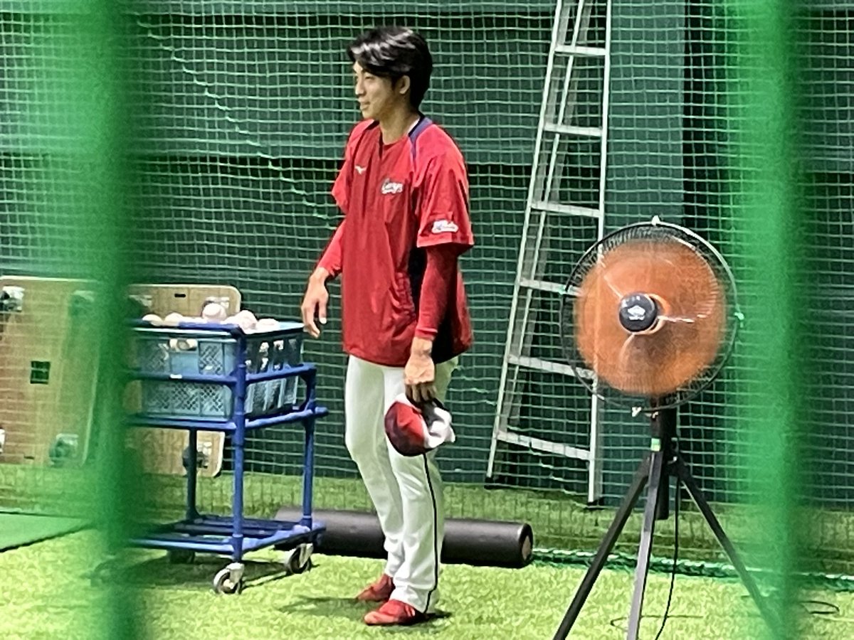 常広投手の姿があります！！！#carp