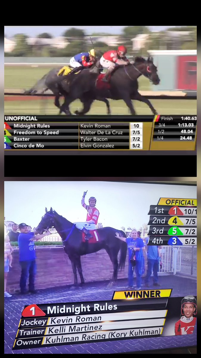 Big run by Midnight Rules!  Gets home first.  Thanks to Martinez Racing, <a href="/kevinj_roman/">Kevin Roman</a>  <a href="/prmracing/">Prairie Meadows</a>