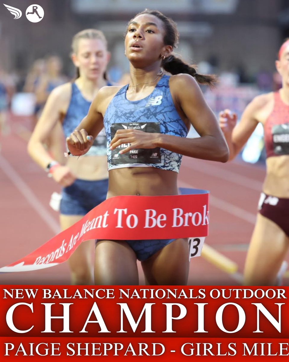 SOPHOMORE CLASS RECORD 

Paige Sheppard takes down meet record holder and defending champion Sadie Engelhardt in the girls mile at #NBNationals in 4:33.67. 

📸: John Nepolitan