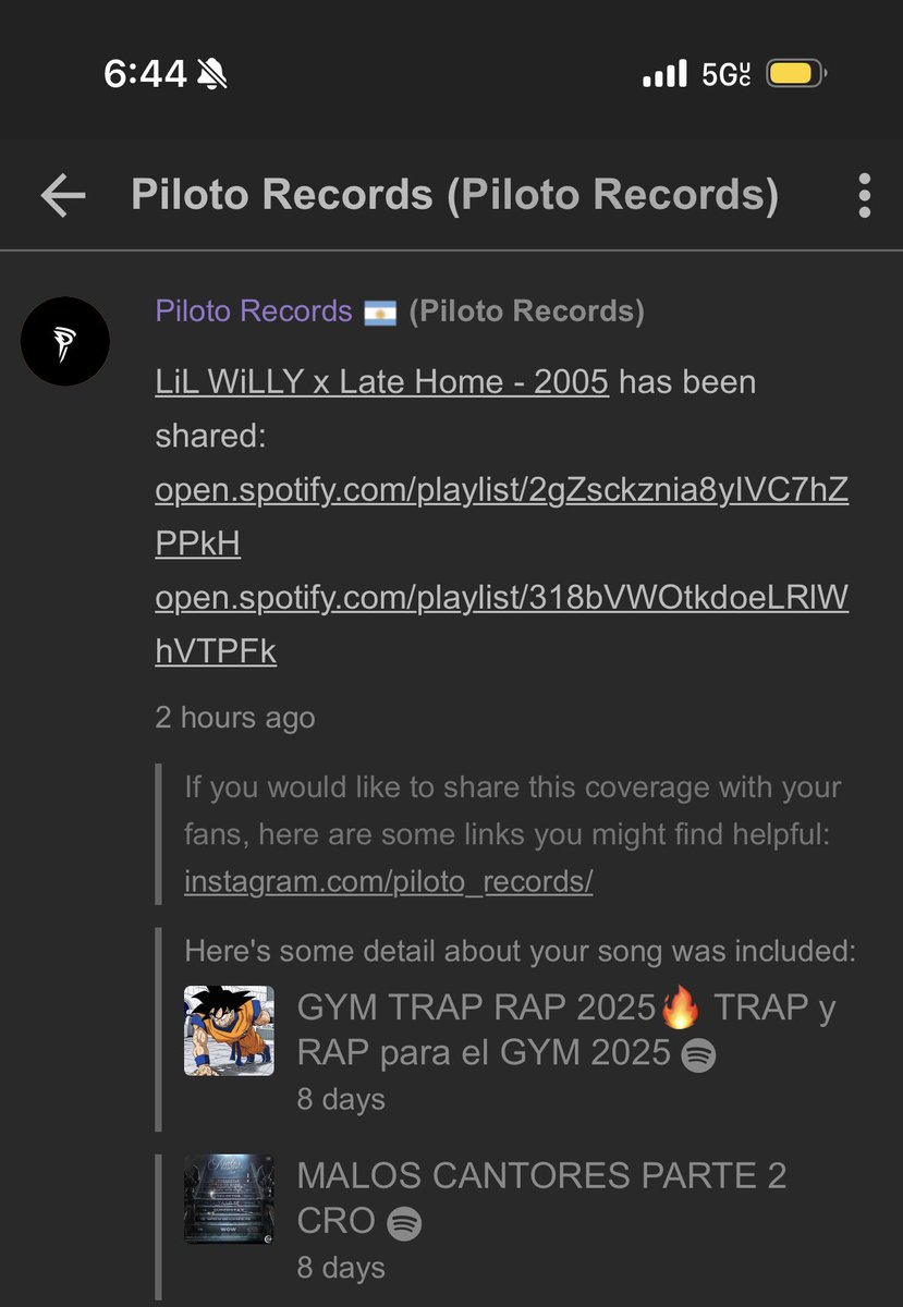 lilwilly_1's tweet photo. Shoutout to Piloto Records for showing love and sharing 2005 to 2 playlists on spotify 📲💿
TRiLL TESTAMENT out now on all platforms — still swangin 😈
#TRiLLTESTAMENT #RETURNOFTHESLAB #UndergroundRap #LiLWiLLY #NewMusic #NowPlaying https://t.co/qI2BYj9qSq