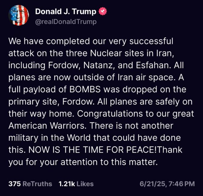 get_yourpulse's tweet photo. 💥BREAKING:  THE U.S. IS STRIKING IRAN!!! https://t.co/XSNOqAIVfK