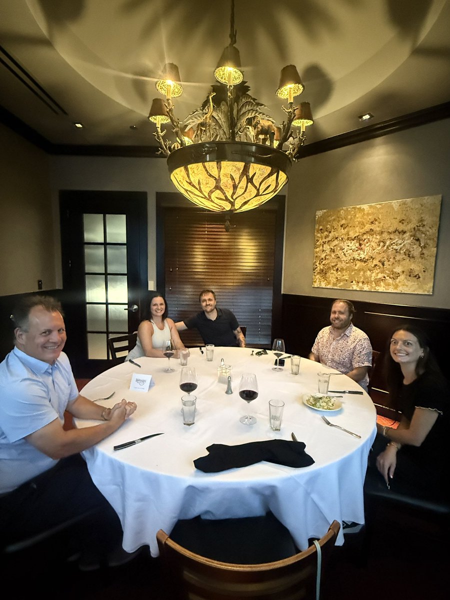 emmilkowski's tweet image. Celebrating @CraigMilkowski at Mahogany Steakhouse OKC, a belated bday and Father’s Day. Our Air Force daughter is home after being gone for seven months and we are making up for lost time. ❤️❤️