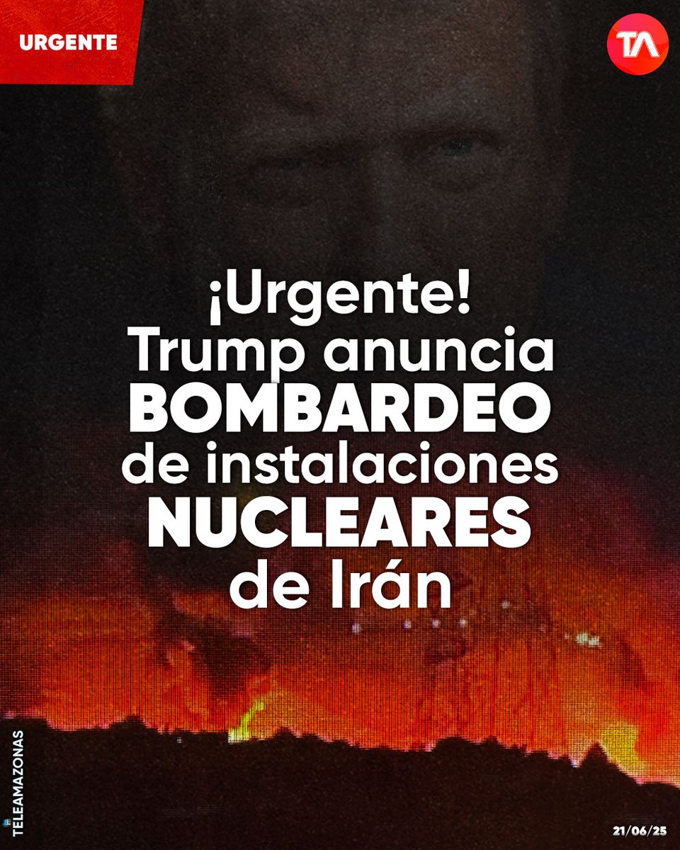#URGENTE | ¡EE.UU. confirma ataque en Irán! Donald Trump se pronuncia por bombardeo de tres instalaciones nucleares. Esto se sabe ow.ly/Tipx50WenzL