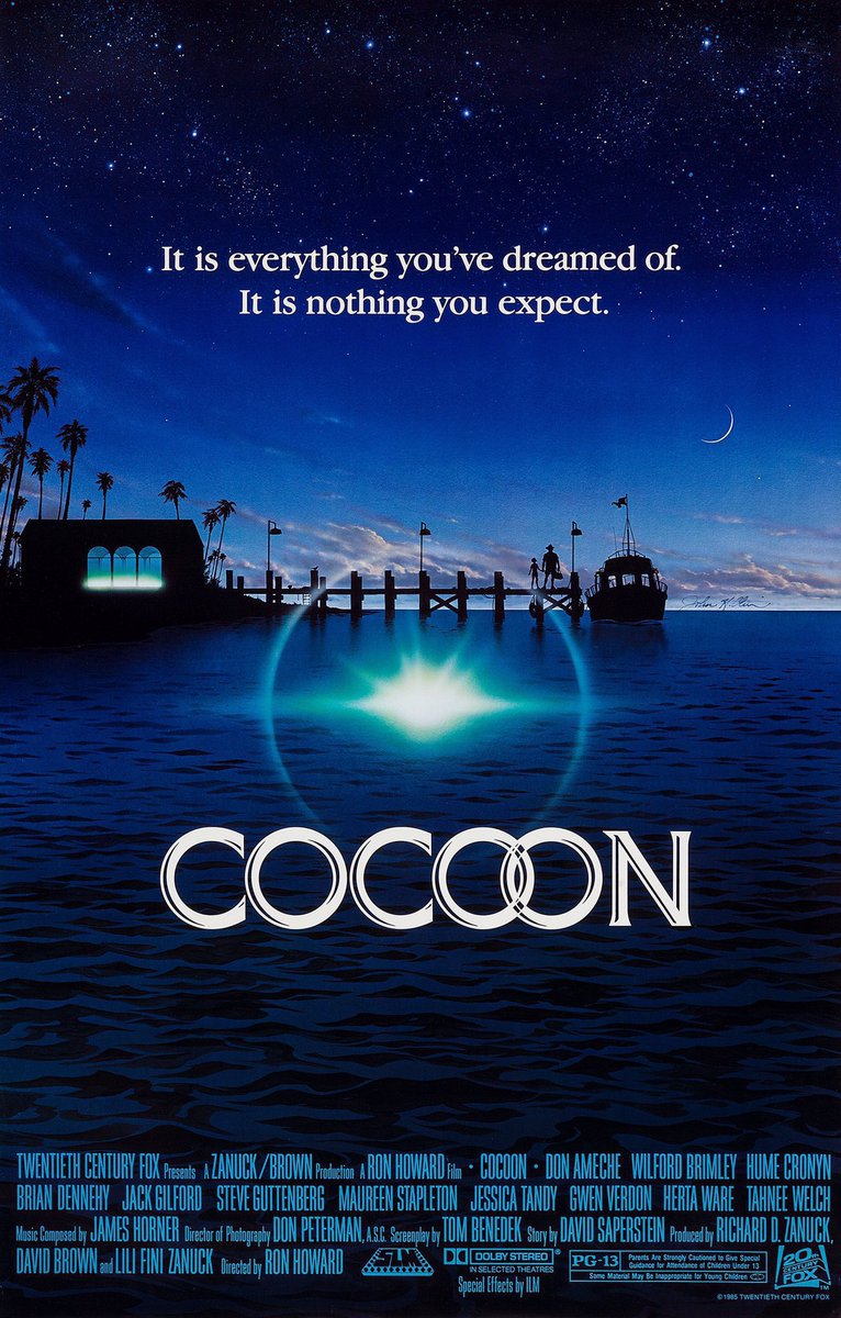 FilmNewsNos's tweet photo. 🎬MOVIE HISTORY: 40 years ago today, June 21, 1985, the movie 'Cocoon' opened in theaters!
#DonAmeche #WilfordBrimley #HumeCronyn #BrianDennehy #JackGilford #SteveGuttenberg #MaureenStapleton #JessicaTandy #GwenVerdon #HertaWare #ClintHoward #RanceHoward #TahneeWelch #RonHoward https://t.co/oUTM2RSQK2