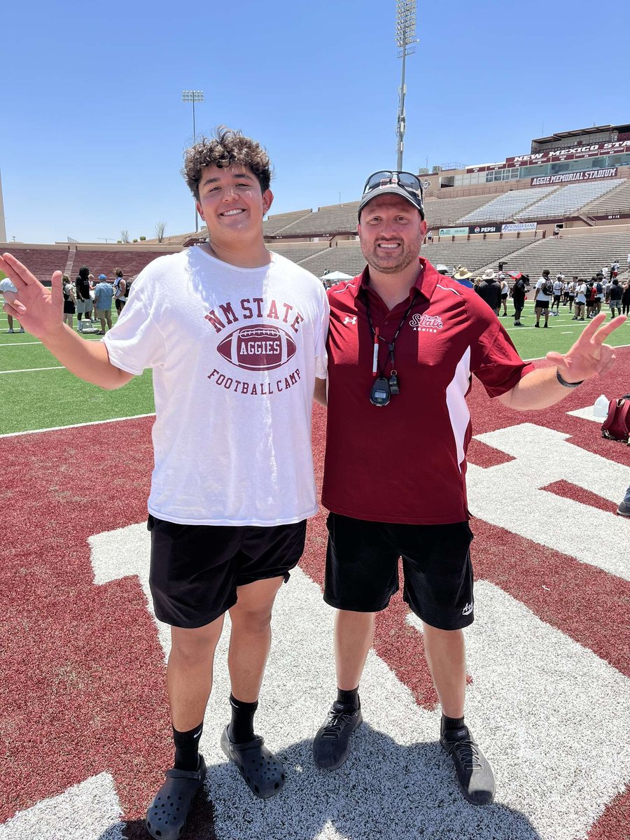 Nathaniel Gutierrez (@nathanielg54321) on Twitter photo Had a great time at <a href="/NMStateFootball/">New Mexico State Football</a> camp! Thank you <a href="/Robcast70/">Robert Castaneda</a> <a href="/CoachCannova63/">John Cannova</a> <a href="/Coach_TSanchez/">Coach Tony Sanchez</a> for the great advice and coaching🔥 Had a great time at <a href="/NMStateFootball/">New Mexico State Football</a> camp! Thank you <a href="/Robcast70/">Robert Castaneda</a> <a href="/CoachCannova63/">John Cannova</a> <a href="/Coach_TSanchez/">Coach Tony Sanchez</a> for the great advice and coaching🔥