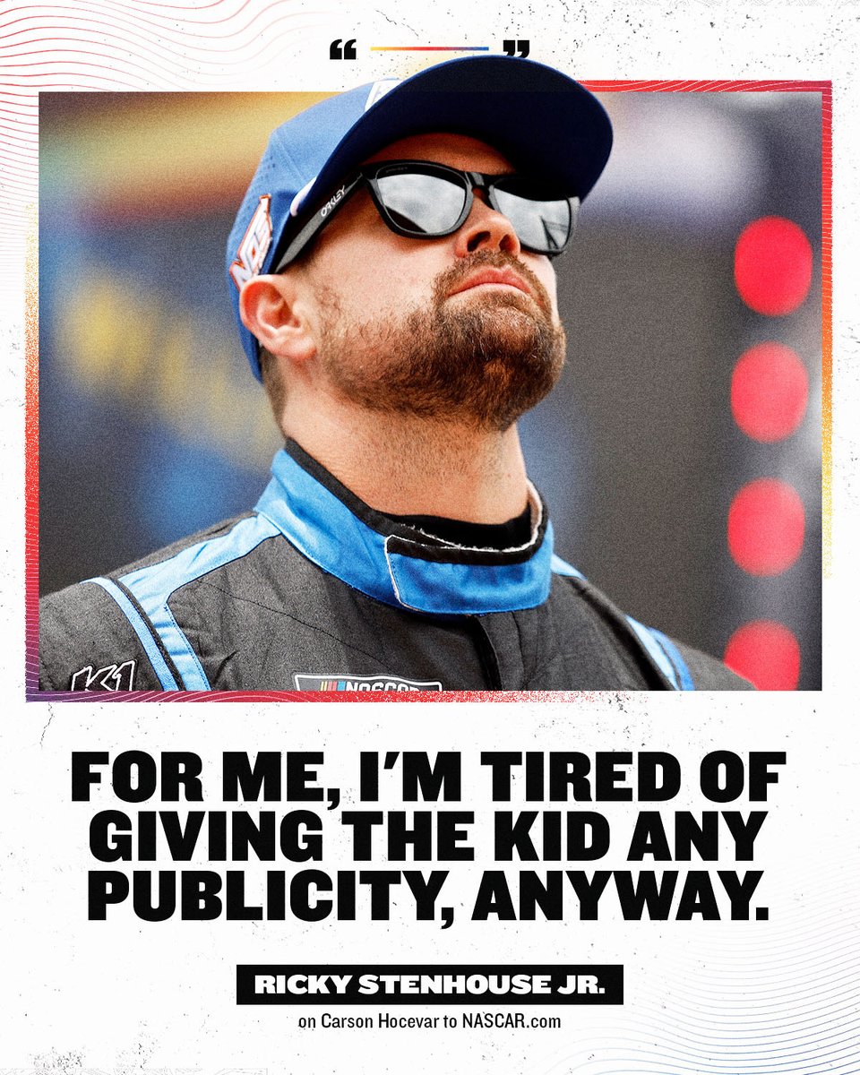NASCAR's tweet photo. Driver No. 47 on Driver No. 77. https://t.co/4lc0Pk91pl