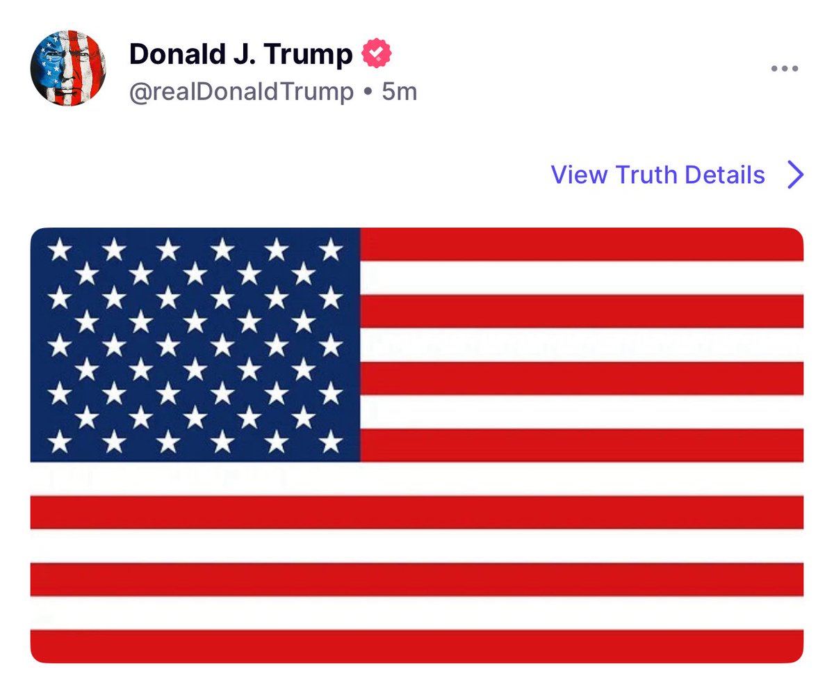 Proud to have you as our <a href="/POTUS/">President Donald J. Trump</a>. 

Trump posted this moments ago.