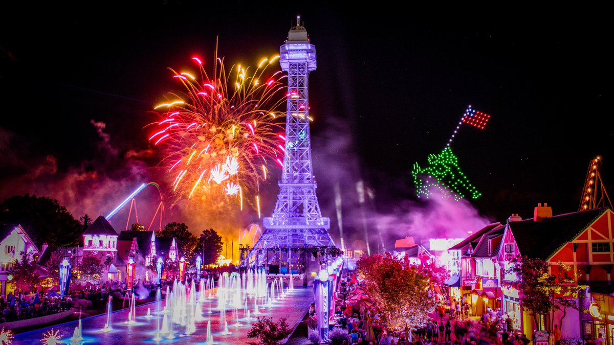 🇺🇸 Get ready for Kings Island's Star-Spangled Nights, presented by M&amp;M’S®!

From the thrilling drops of Orion to the splashing fun of RiverRacers, experience an entire day of All-American fun. Then, each night at 10 PM, witness our breathtaking Fourth of July fireworks display!