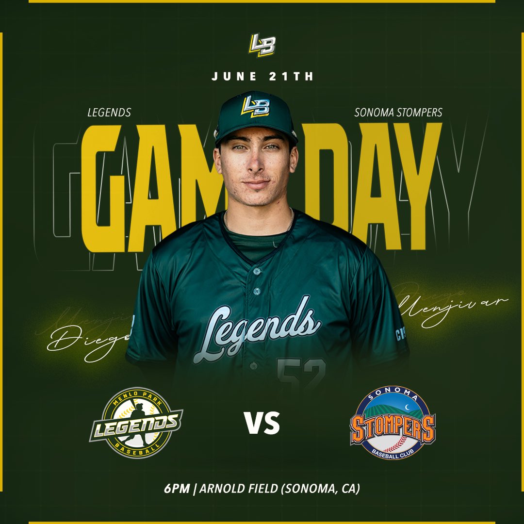 Our favorite type of day… GAMEDAY

Catch the Legends on the <a href="/SonomaStompers/">Sonoma Stompers</a> livestream ⬇️
youtube.com/@sonomastomper…

#GoLegends